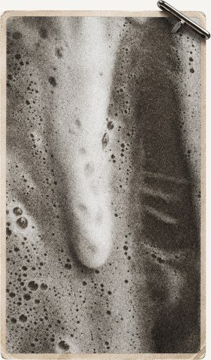 Soap and water over a polished piece
